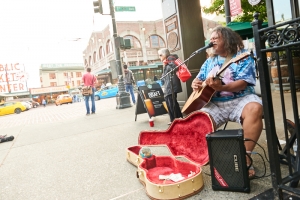 Streetmusicians in Seattle