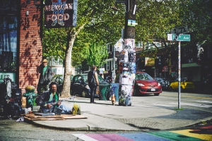Streetmusicians in Seattle